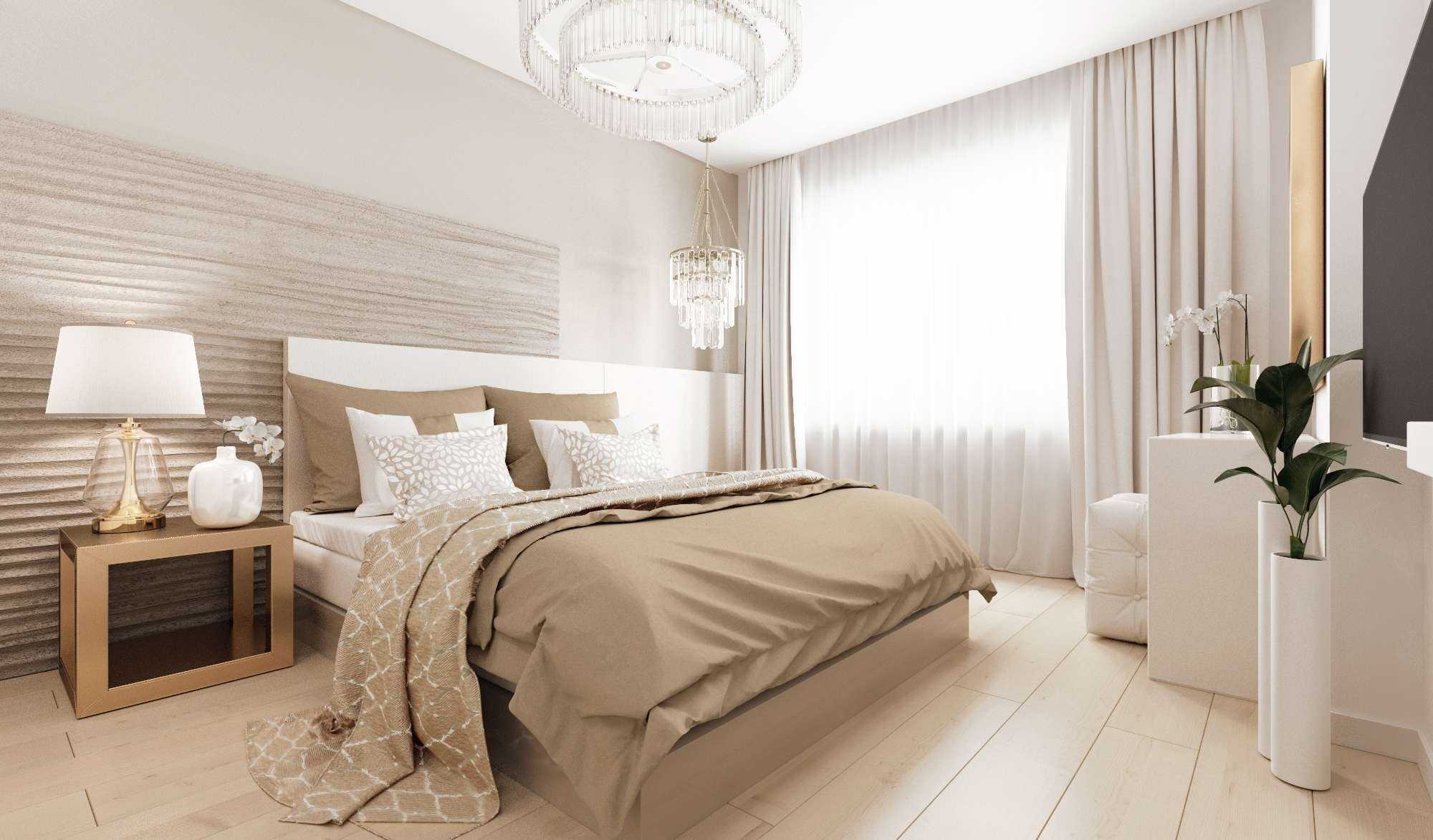Бежевая спальня (140+ фото) — универсальный цвет интерьера для любого стиля дизайна