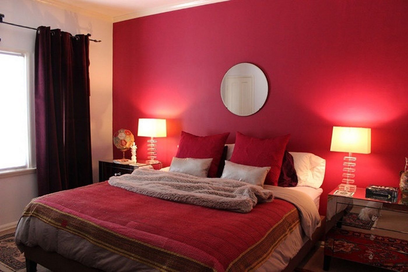 Красная спальня: правила оформления + 65 фото идей 2023 года | дизайн и интерьер