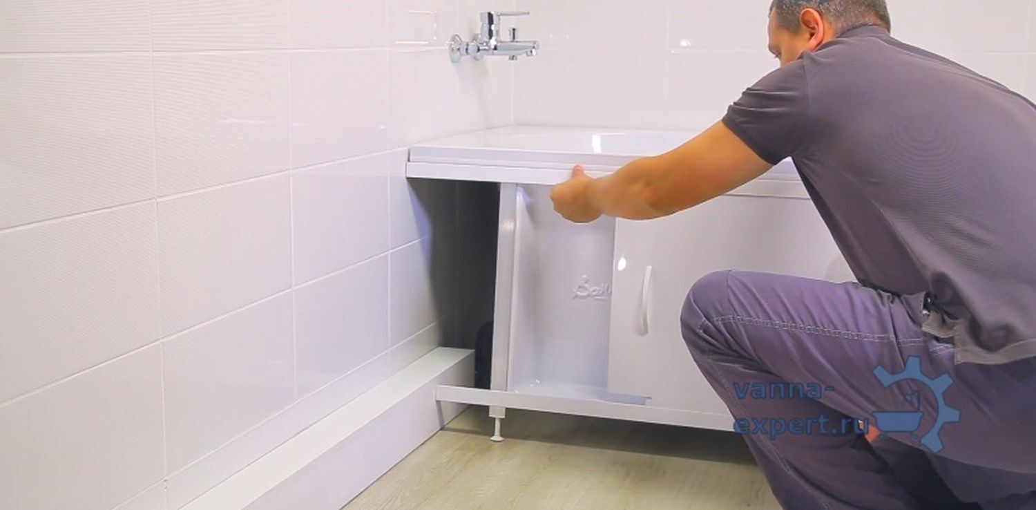 Как установить экран под ванну своими руками | пошаговая инструкция