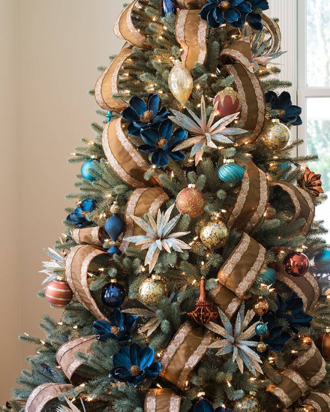 Как красиво украсить елку на новый год: идеи и стили