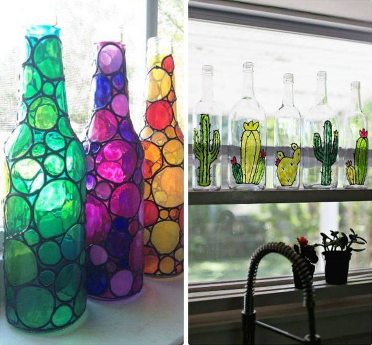 Поделки из бутылок — что можно сделать из стеклянных бутылок