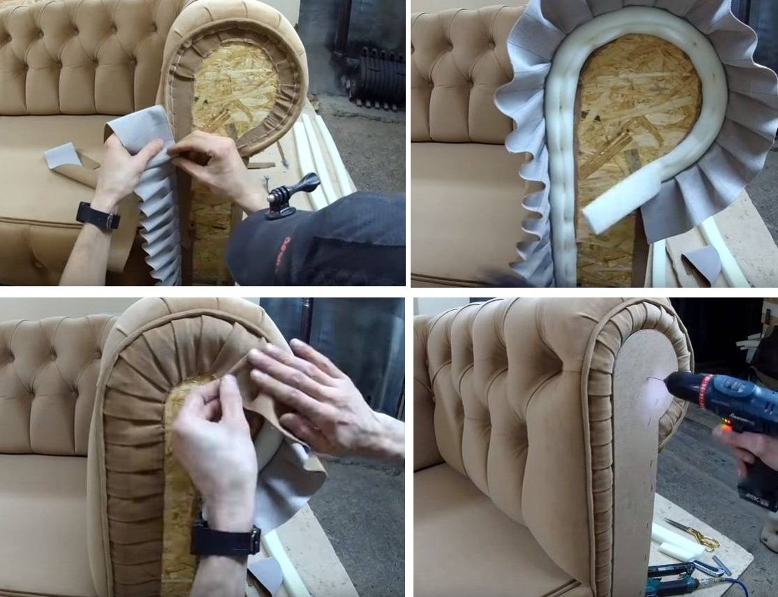 Как обшить диван своими руками