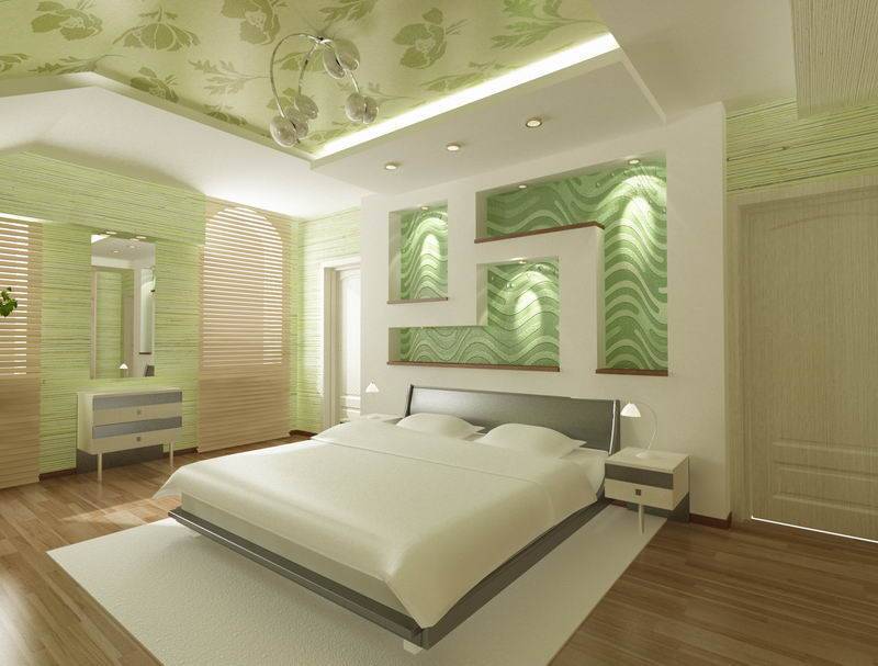 Дизайн потолка в спальне: 100 фото-идей оформления потолка