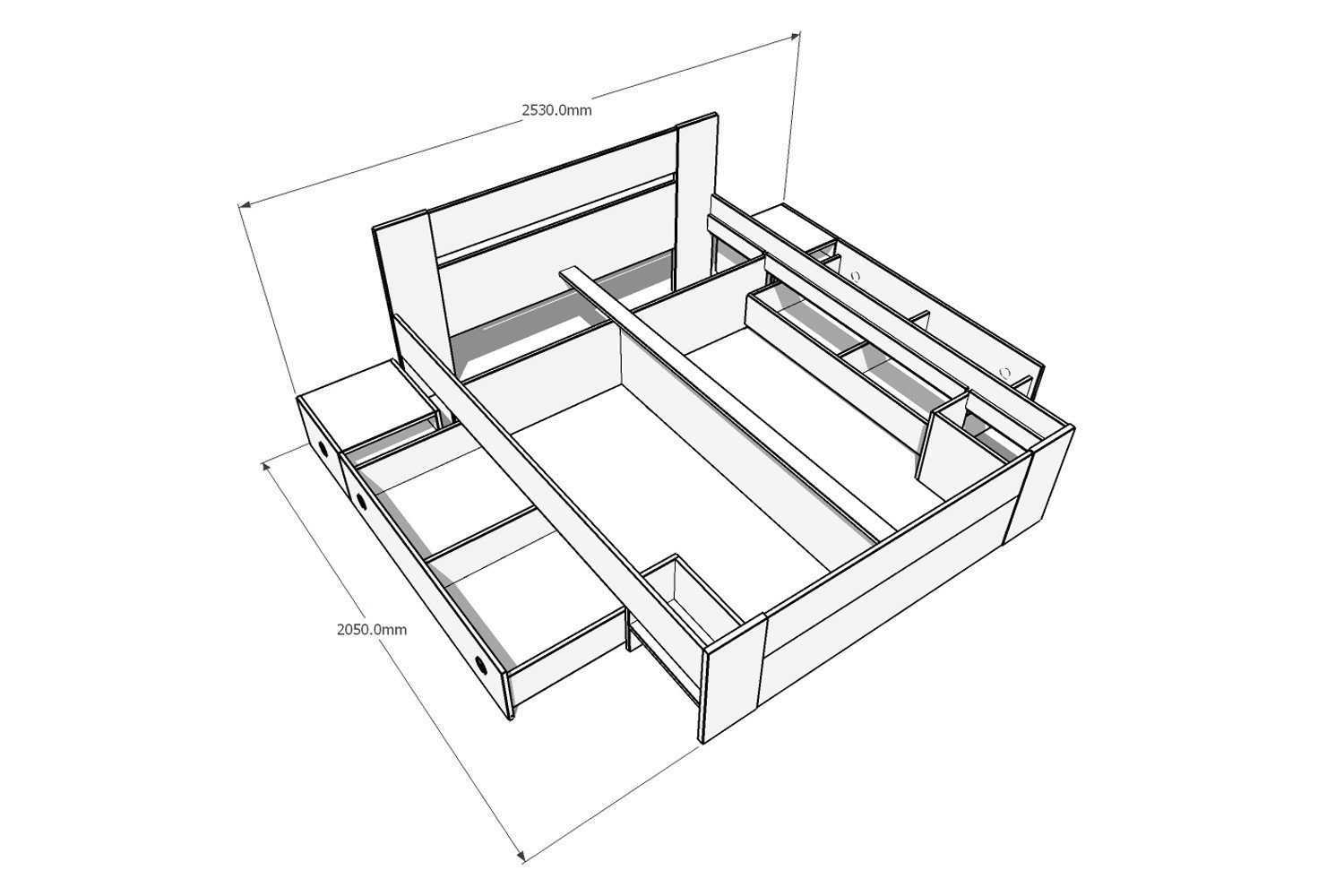 Март 2023 ᐈ 🔥 (+54 фото) кровать подиум с ящиками своими руками чертежи