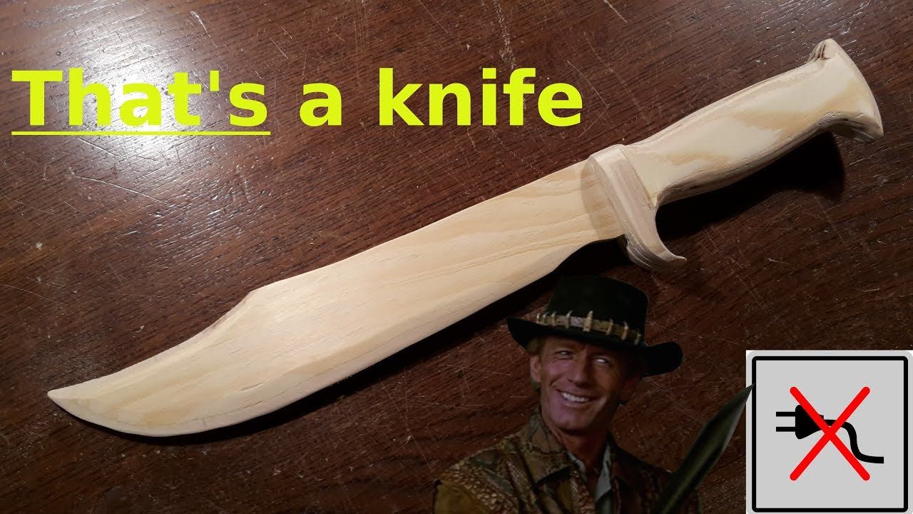 Как сделать нож из дерева своими руками