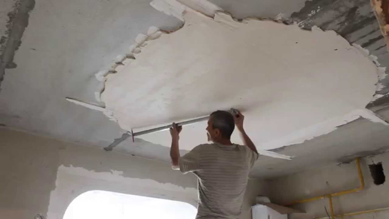 Как штукатурить потолок из гипсокартона