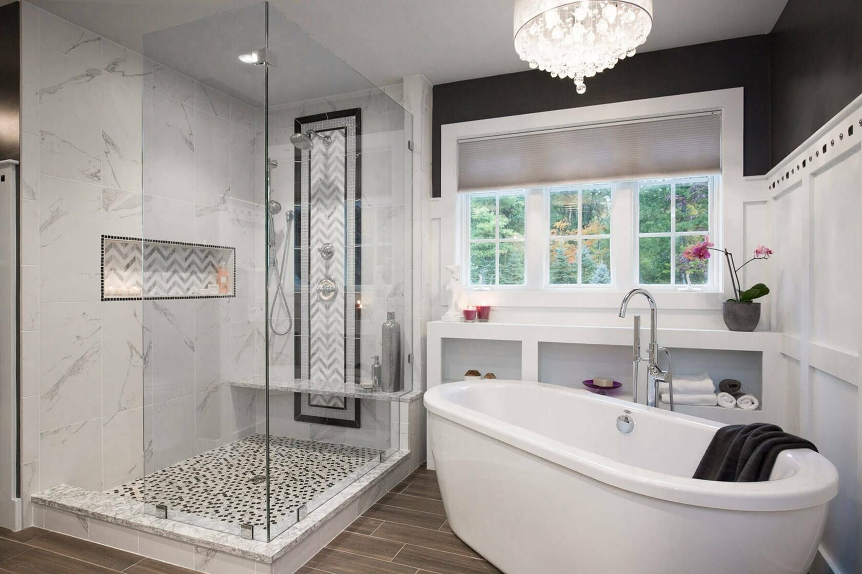 Ванная комната с душевой кабиной: 100 фото в современном дизайне и рекомендации по оформлению