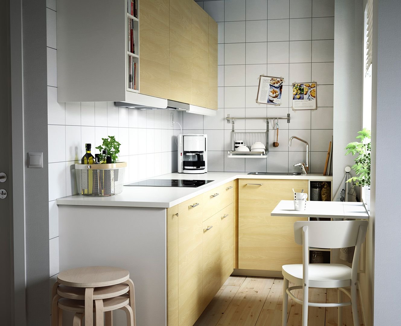Маленькая кухня - 100 фото уютного дизайна в малогабаритных кухнях!