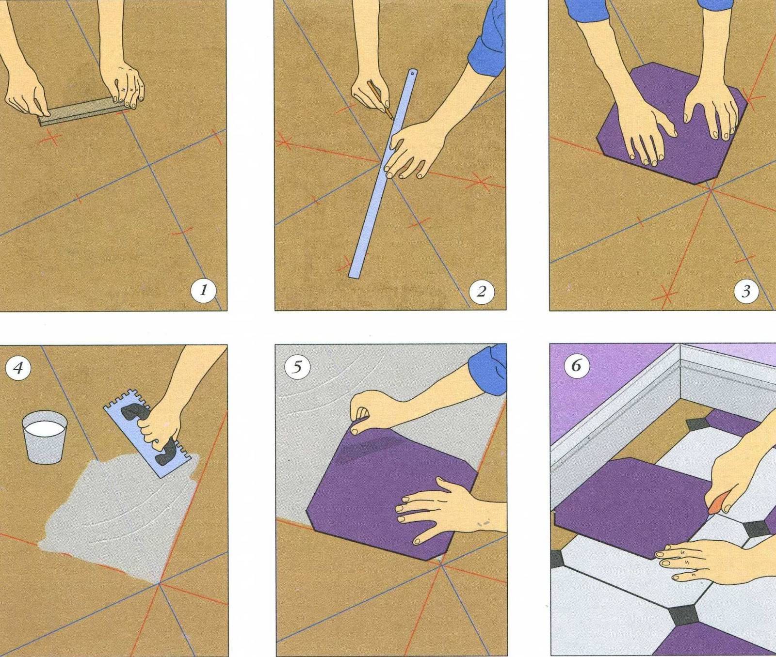 Укладка плитки на пол по диагонали: как положить напольную плитку, как класть, раскладка, фото и видео