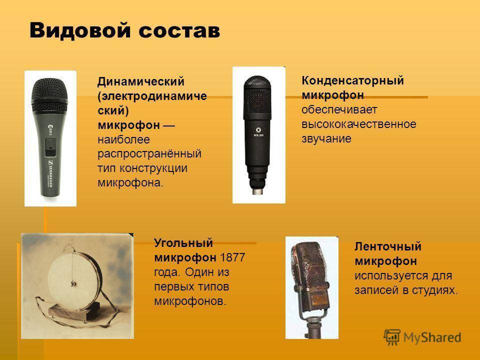 Различные типы микрофонов и как выбрать один из них