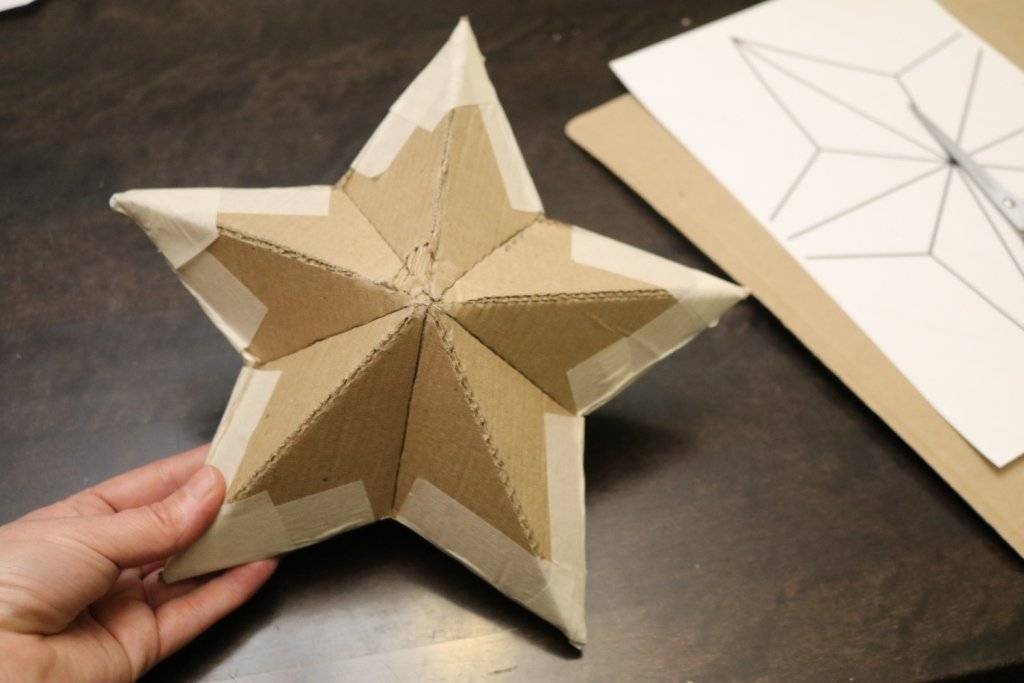 Как сделать звезду из бумаги: простую объемную, большую, выпуклую. как сделать звезду из бумаги: блестящую, из нескольких деталей: пошаговое описание, фото