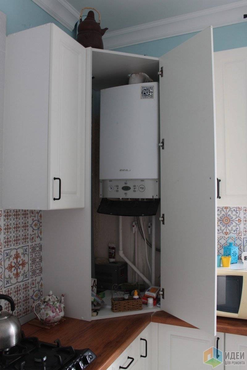 Газовый котел на кухне в частном доме: как установить и спрятать в интерьере