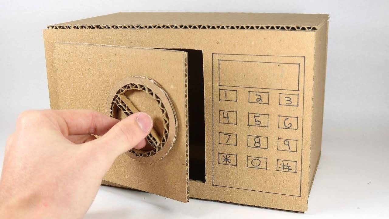 Настоящий сейф из картона – хранилище для самого ценного. как сделать сейф из бумаги поделки сейф из картона своими руками
