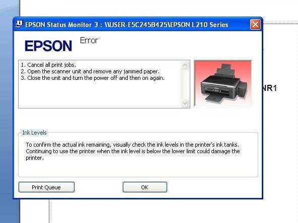 Как отключить статус монитор принтера epson l132?