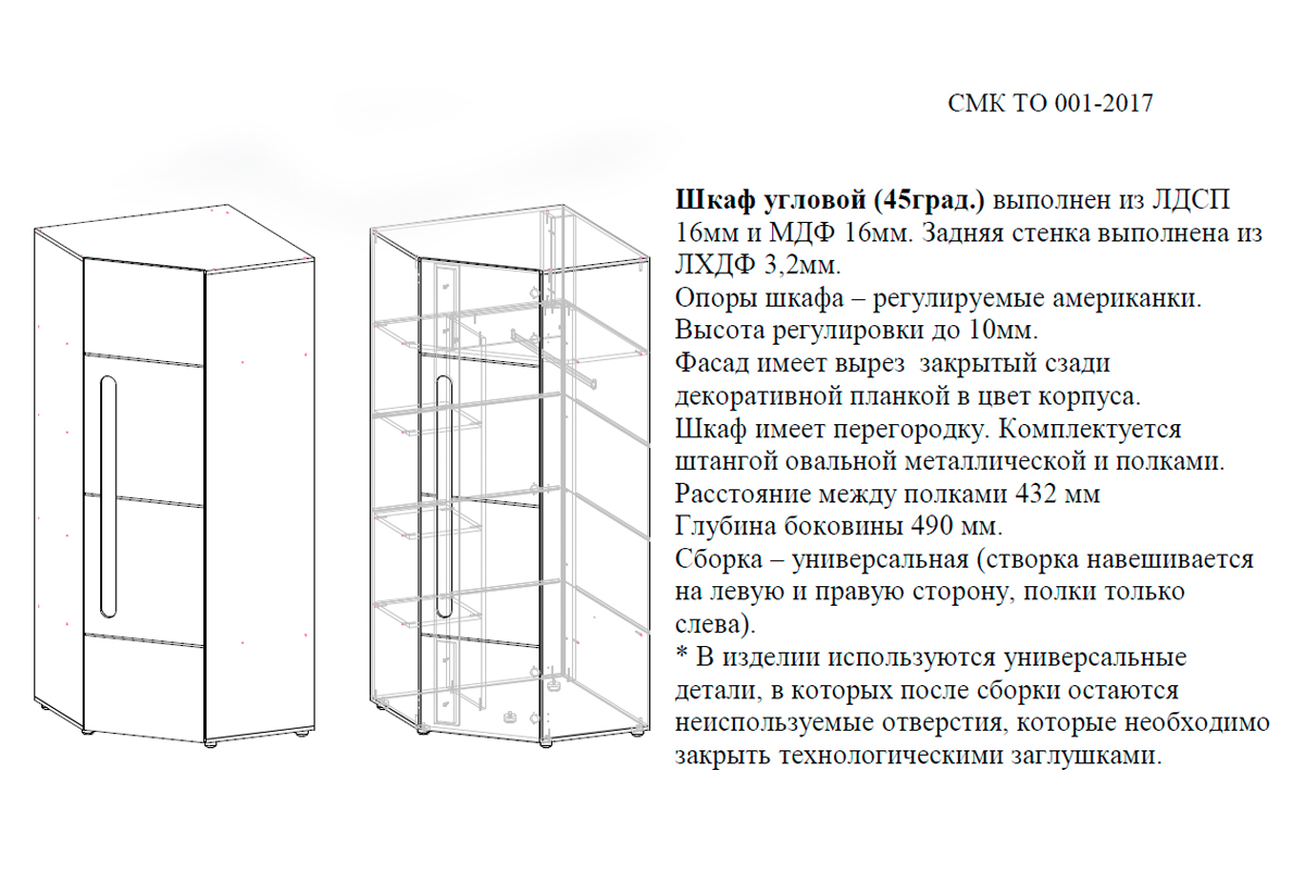 Описание изготовления углового шкафа своими руками