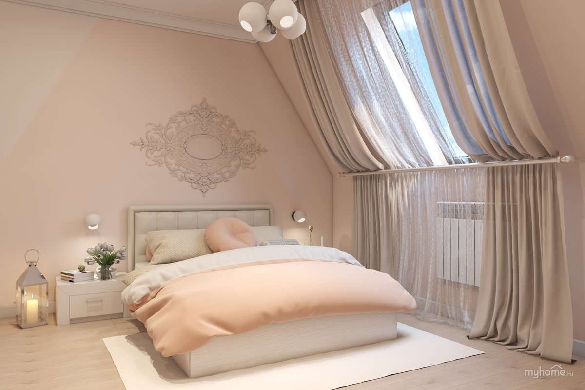 Спальня в пастельных тонах фото: нежный интерьер спальни
