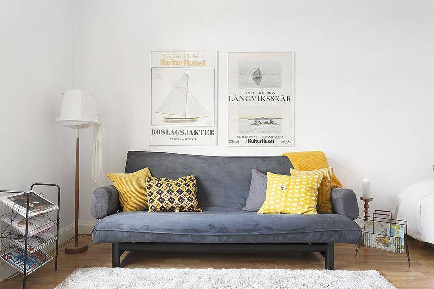 Какой диван выбрать для гостиной в скандинавском стиле