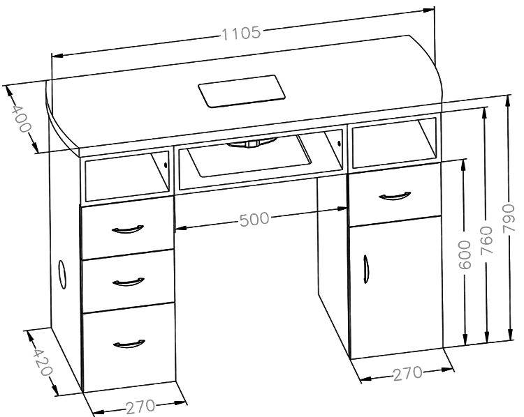 Маникюрный стол своими руками: виды моделей, чертежи, инструкции