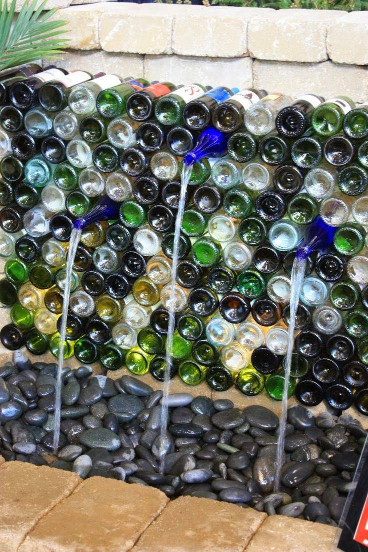 Вазы из стеклянных бутылок: декор, роспись и обрезка