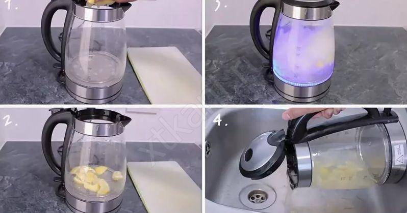 Можно ли чистить чайник. Лимонная кислота от накипи в чайнике. Чайник от накипи лимонной кислотой электрочайник. Очищайте электрический чайник от накипи. Лимонная кислота от накипи в чайнике электрическом.