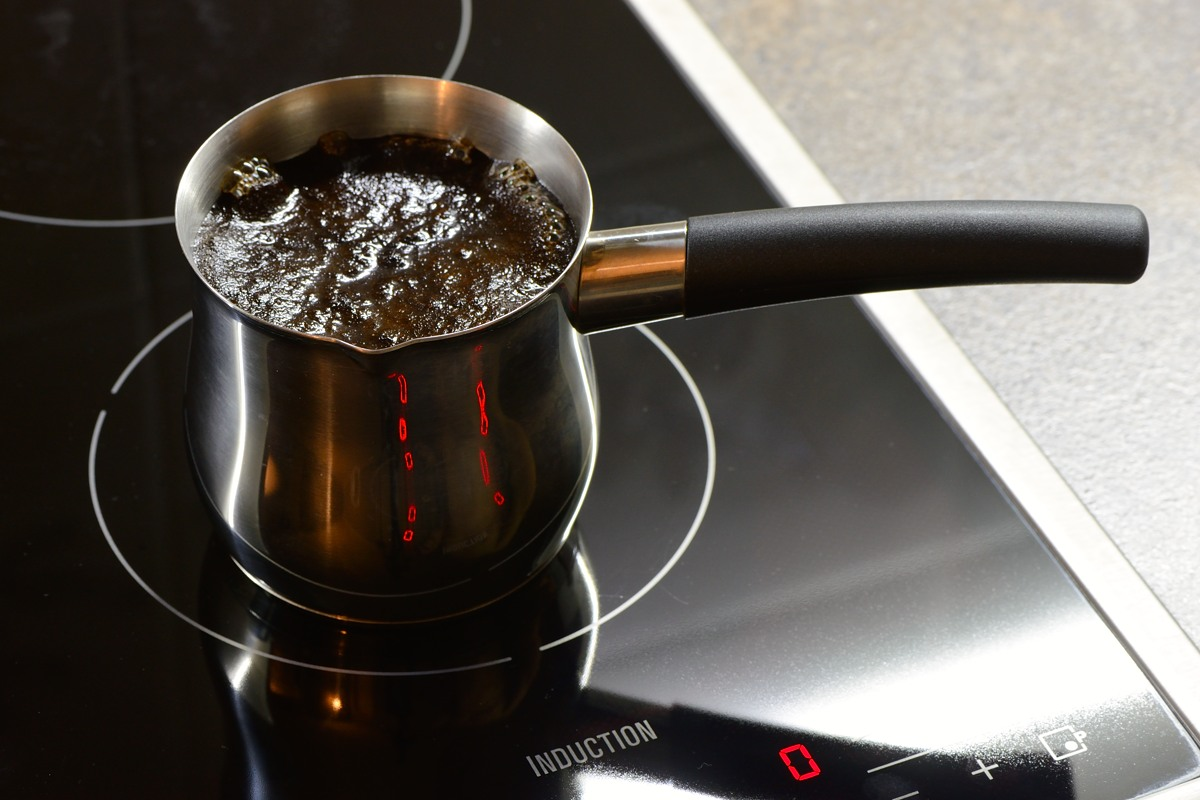 В какой турке можно сварить кофе на индукционной плите