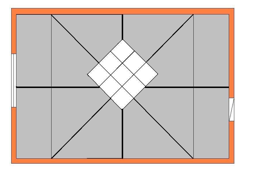 Укладка плитки по диагонали: все тонкости процесса
