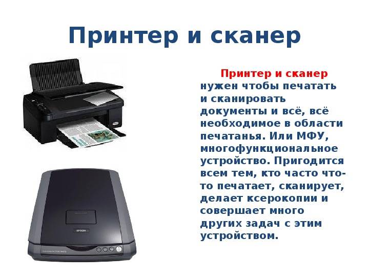 Чем отличается сканер от принтера