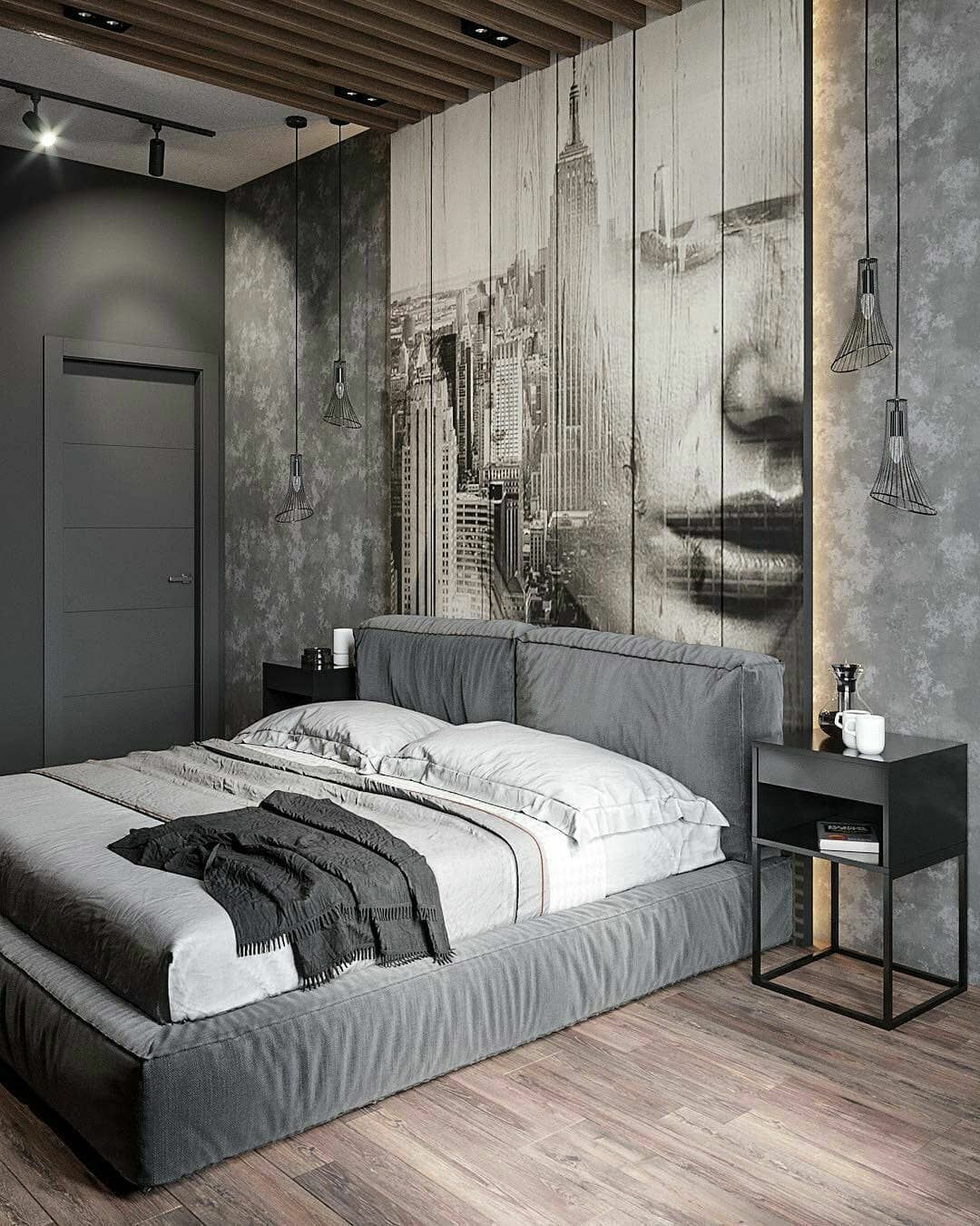 Спальня в стиле лофт: стильные идеи, секреты применения и нюансы оформления спальни (110 фото)