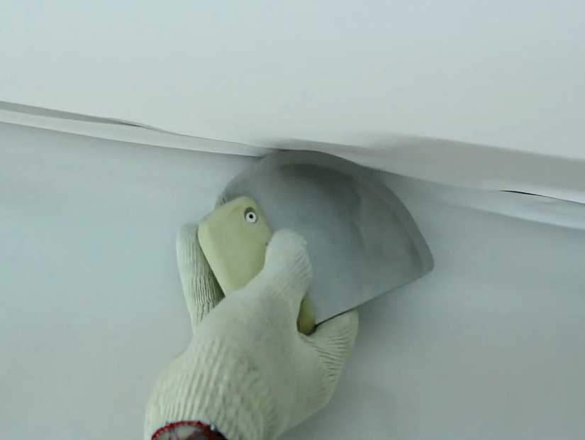 Как делается натяжной потолок из обычной ткани?