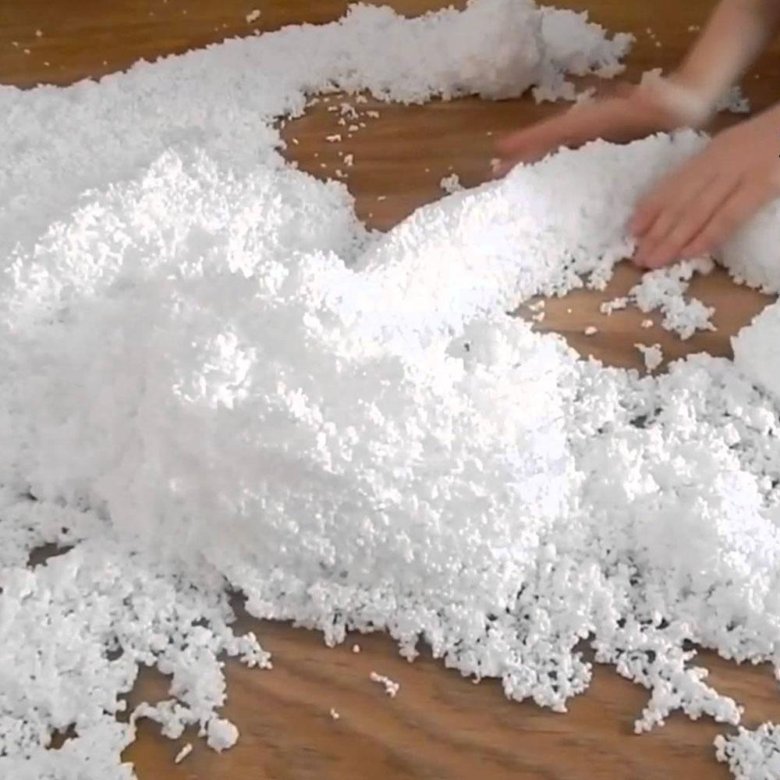 Как сделать искусственный снег своими руками