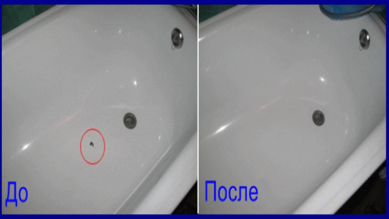 Реставрация акриловых ванн - восстановление покрытия своими руками