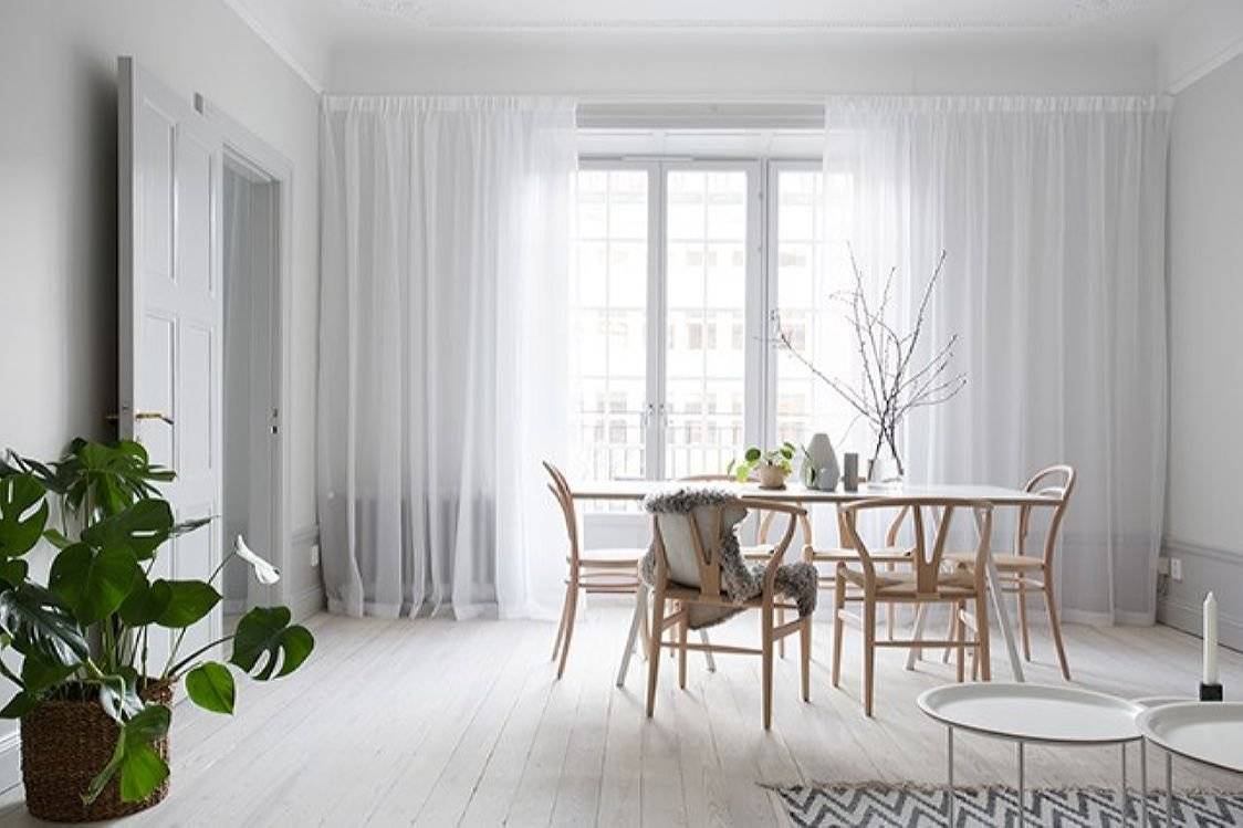 Шторы в скандинавском стиле: 50 фото в интерьере, лучшие идеи оформления окна