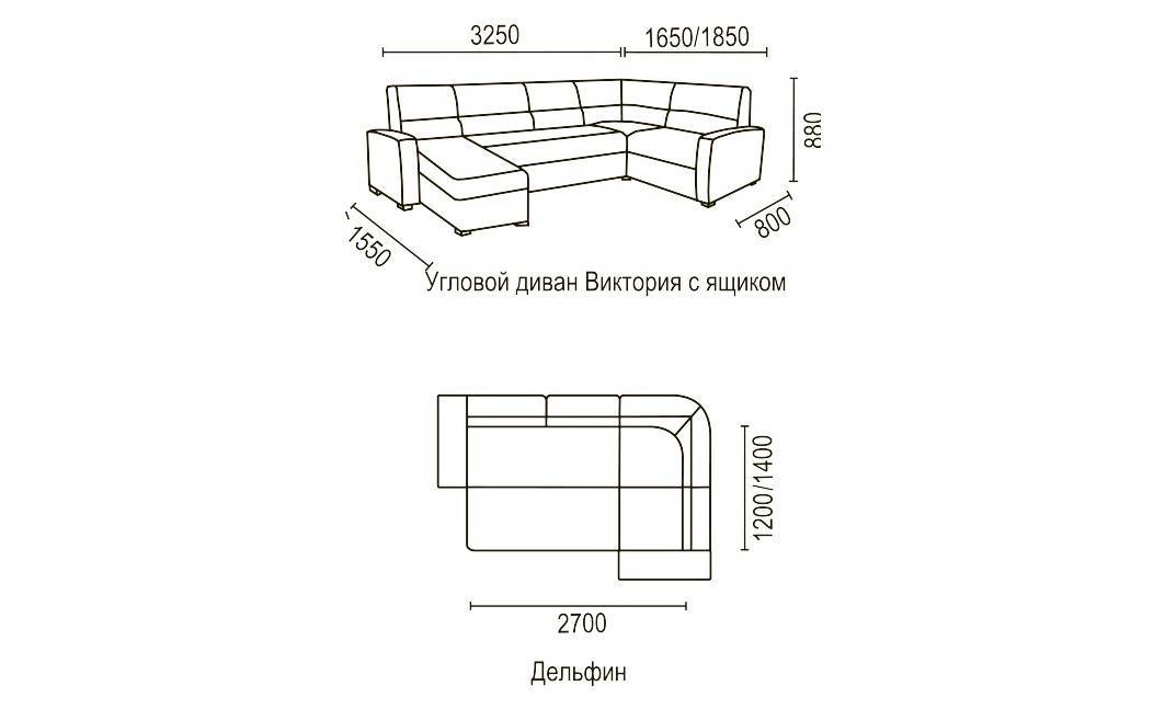 Стандартные размеры диванов в зависимости от модели изделия | iloveremont.ru