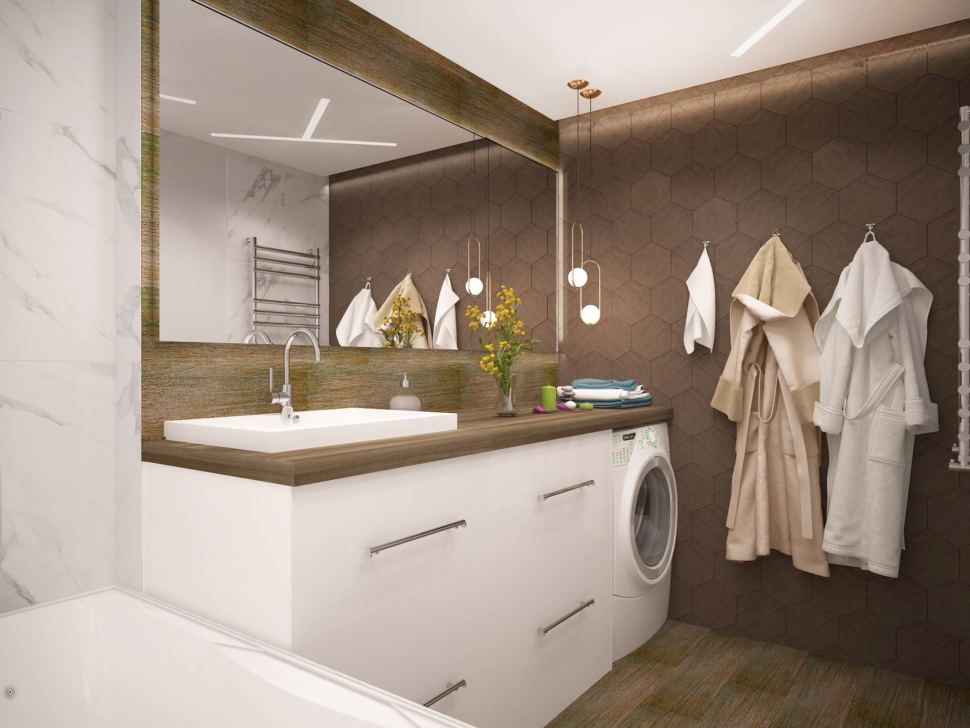 Ванная комната 6 кв. м. - готовые проекты с удачными дизайном ванной с туалетом и практичной планировкой (реальные фото-примеры)