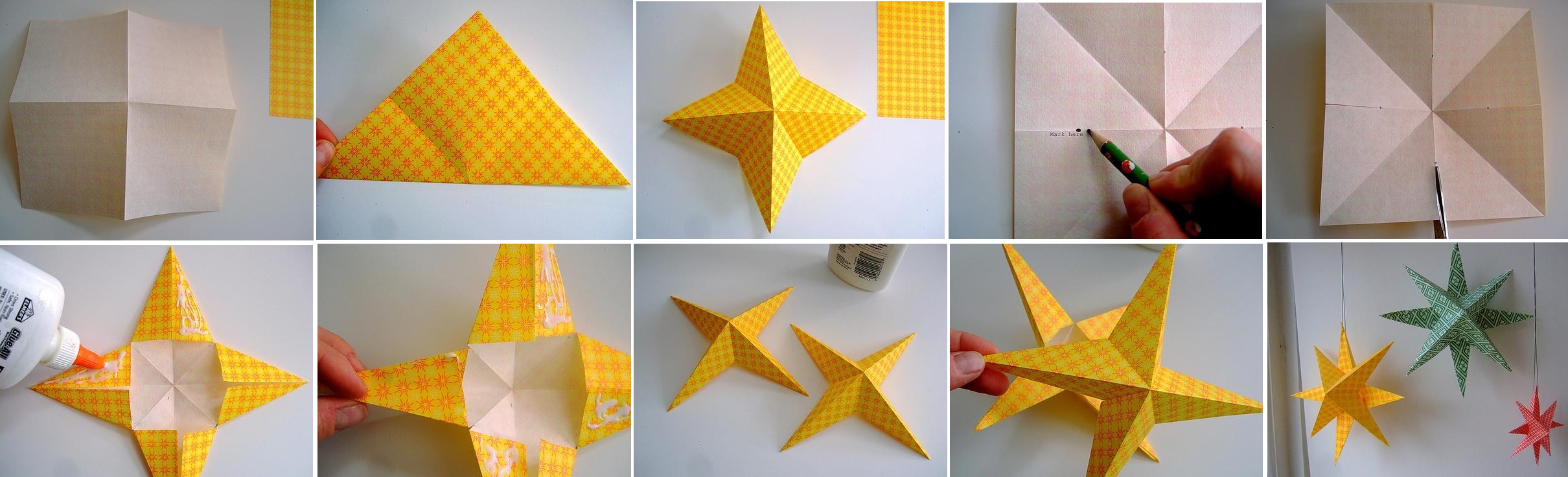 Как сделать красивую объемную звезду из бумаги на елку своими руками: инструкции с пошаговыми фото и видео-примерами