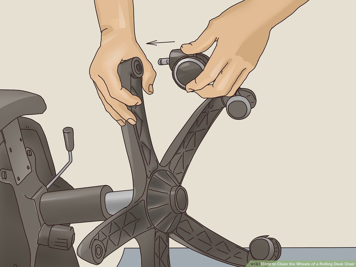 Как снять колесики с компьютерного кресла