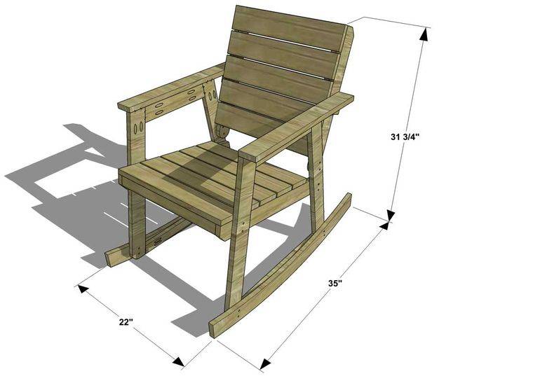 Кресло качалка своими руками