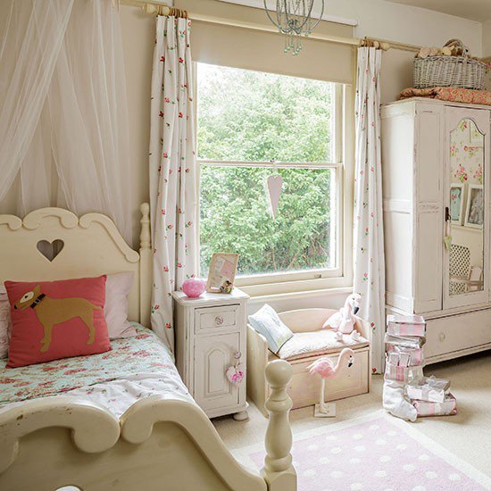 Интерьер детской комнаты в стиле шебби шик – фото идеи дизайна